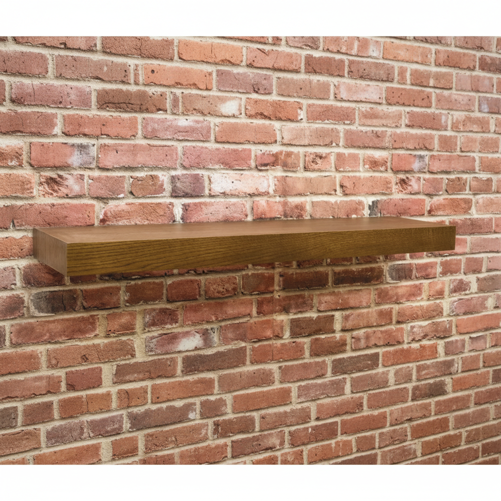 Amish 48" Quarter Sawn White Oak Floating Shelf