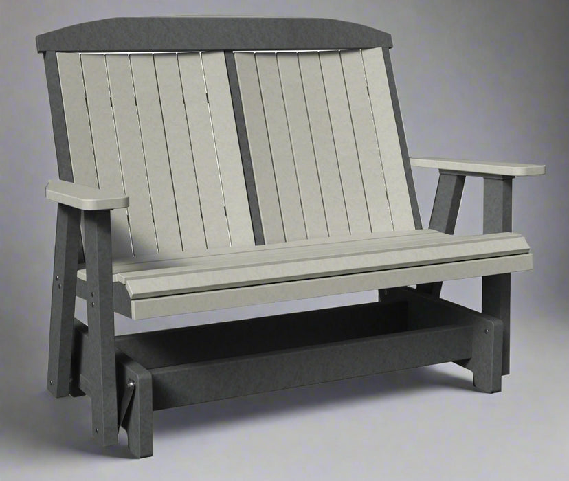 Amish 4 foot gateway glider Amish outdoor poly furniture