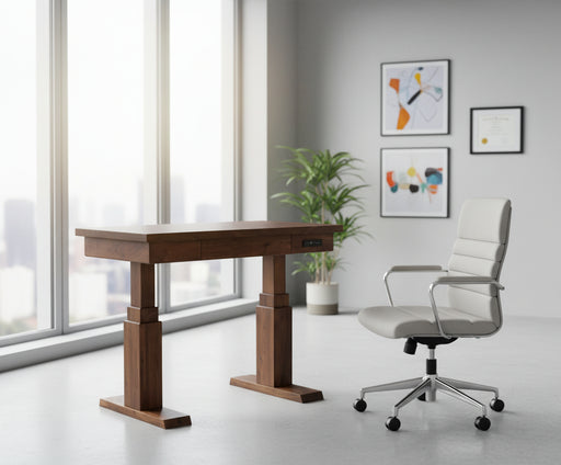 Amish 52" Adjustable Lift Desk
Heavy Duty Duel Motor Lift Adjusts from 75cm to 131cm
Lift Adjustment Controls
Storage Drawer (21.5"W x 17"D x 1.5" H)