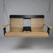 Amish poly outdoor furniture 5 foot plain back swing with stainless steel chains