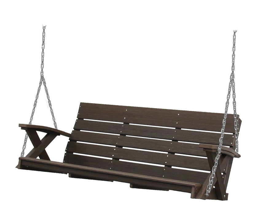 Amish 5' Poly Galaxy Swing Rope Kit Brazilian Walnut 5' Swings