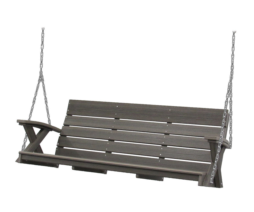 Amish 5' Poly Galaxy Swing Coastal Gray 5' Swings