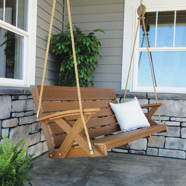 Amish 5' Poly Galaxy Swing Antique Mahogany 5' Swings