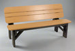 Levi Outdoor Furniture Table Bench Amish Poly Bench Front Facing