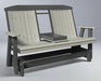Amish 5 foot gateway glider with fold down cupholder poly outdoor furniture