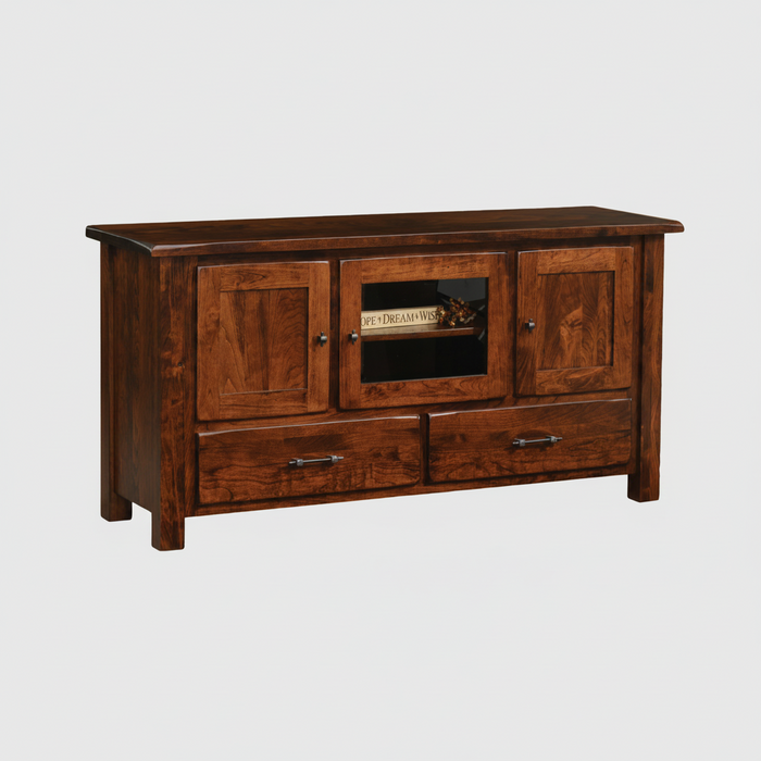 Quick Ship Amish Barn Floor TV Stand 60" TV Stands Mission