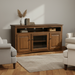 Quick Ship Amish Eco TV Stand 60" Rustic Cherry TV Stands Shaker