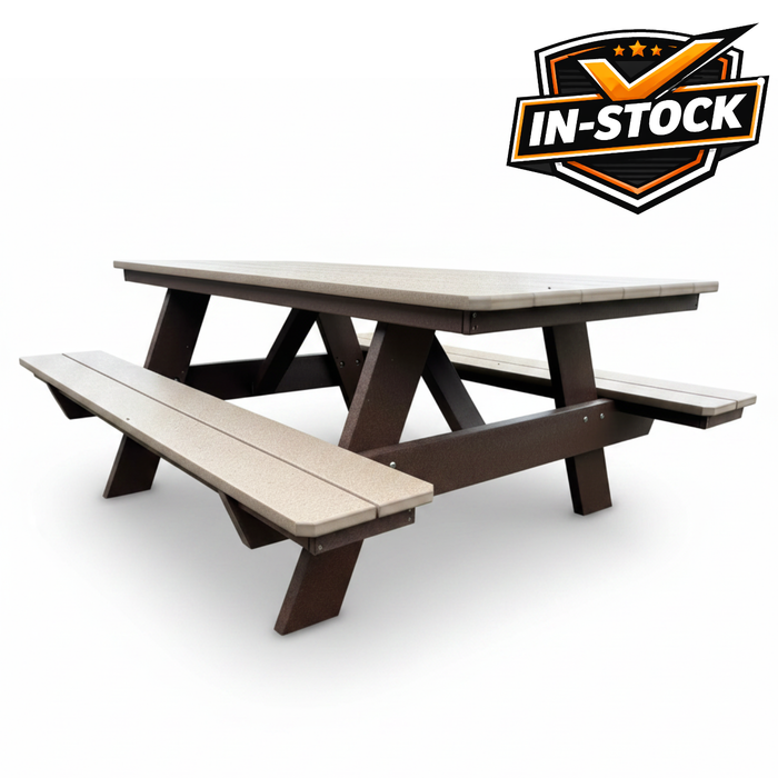 Amish 6' Picnic Table - In-Stock
