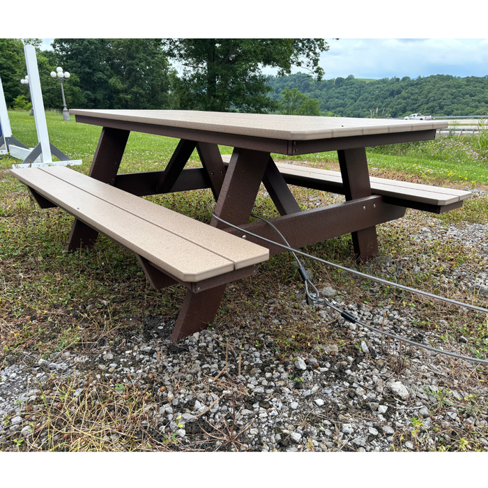 Amish 6' Picnic Table - In-Stock