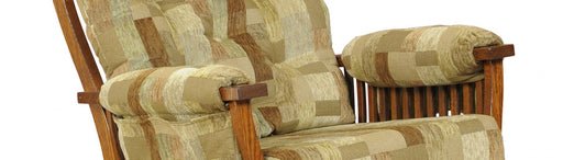 Amish 70 Mission Stationary Chair Stationary Chairs Heartland Fabric Indoor Fabric Mission