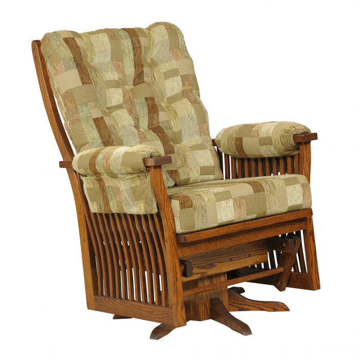 Amish 70 Mission Jumbo Swivel Glider Swivel Gliders Heartland Fabric Indoor Fabric Mission