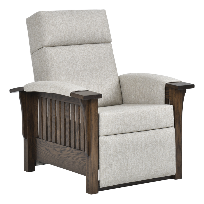 Amish 85 Mission Wallhugger Recliner Reclining Chairs Heartland Fabric Indoor Fabric Mission