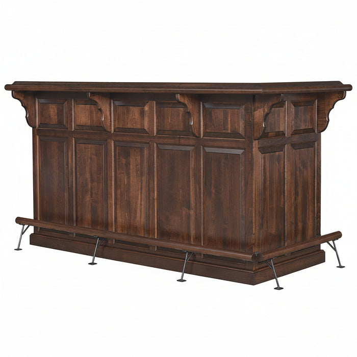 Amish 90 Degree Traditional Home Bar Home Bars Traditional