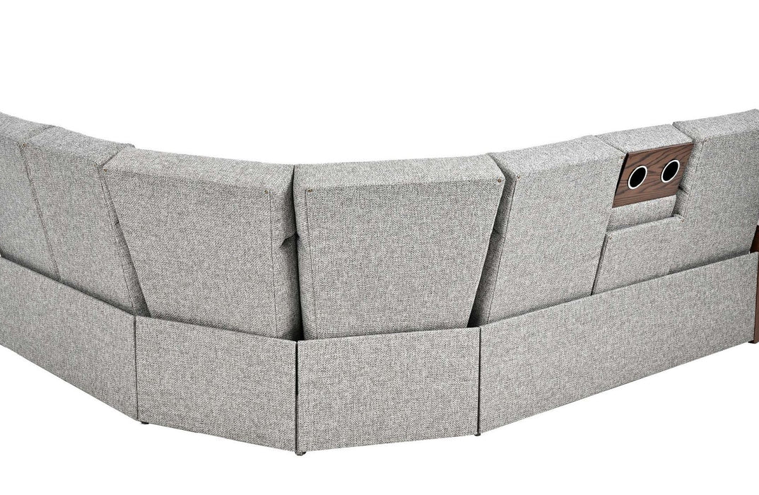 Amish 93 Modern Shaker Reclining Sectional Reclining Sectionals Heartland Fabric Indoor Fabric Modern Shaker