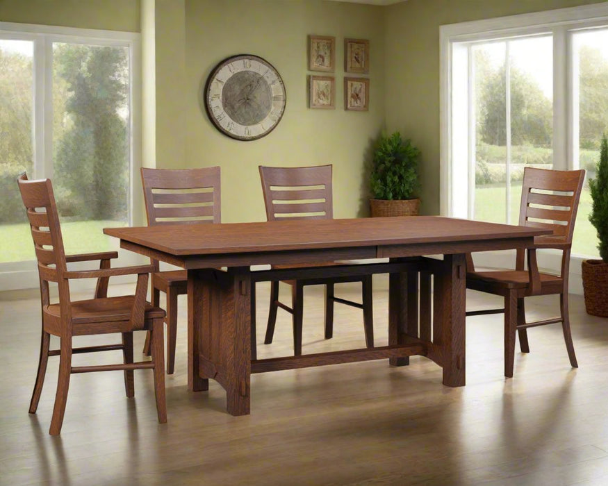 Amish Accent Mission Trestle Table Trestle Dining Tables Mission
