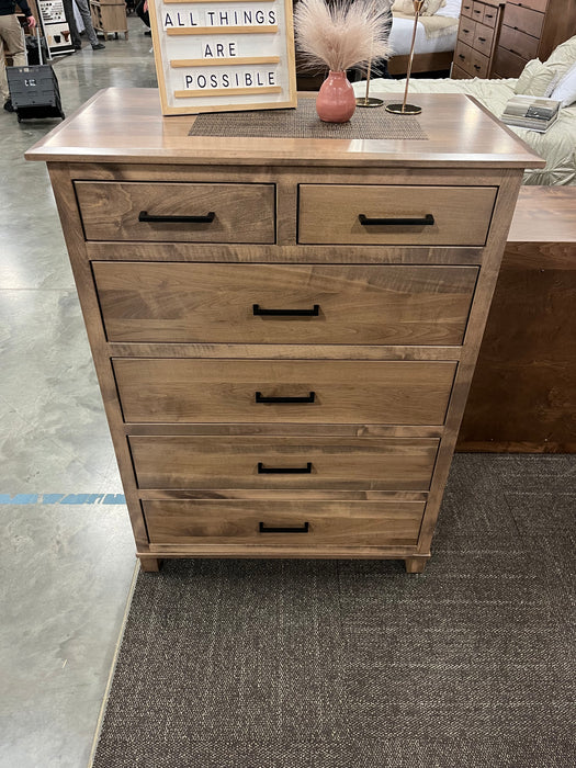 Amish Addie Chest of Drawers Brown Maple Wood