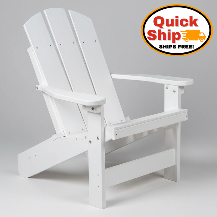 Amish Adirondack Beach Chair White Color Free Shipping Quick Shipping Summertown Chair Hersheyway 