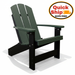 Amish Adirondack Fire Pit Chair Forest Green on Black Color Free Shipping Quick Shipping Summertown Chair Hersheyway 