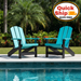 Amish Adirondack Poolside Chair Aruba Blue Tropical Adirondack Pool Chair 