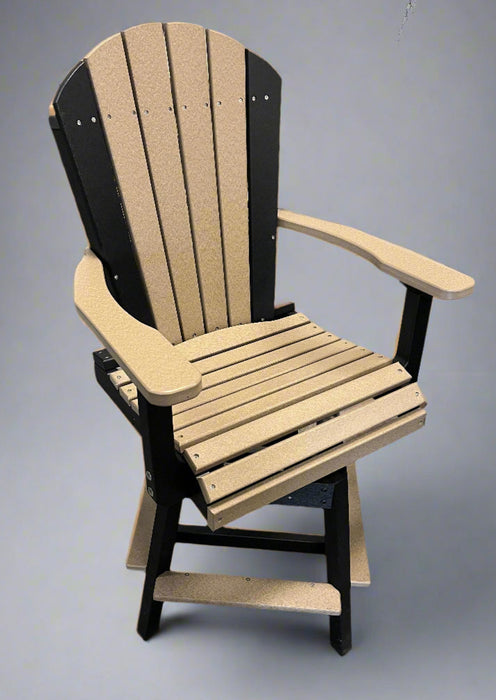 Amish Superior Adirondack Swivel Counter/Bar Chair — Our Family