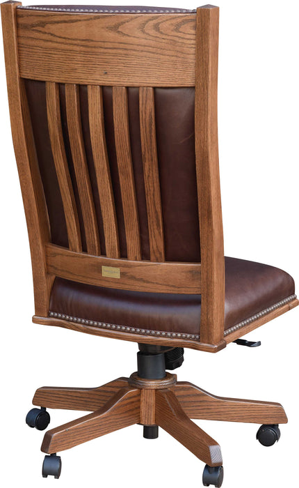 Amish Alabama Mission Side Office Chair Fabric/Leather Office Chairs Heartland Fabric Indoor Fabric