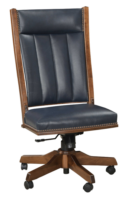 Amish Alabama Mission Side Office Chair Fabric/Leather Office Chairs Heartland Fabric Indoor Fabric