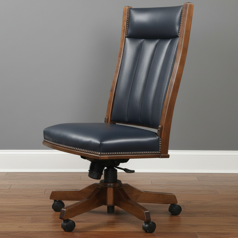 Amish Alabama Mission Side Office Chair Fabric/Leather Office Chairs Heartland Fabric Indoor Fabric