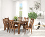 Amish Albany Dining Set - Solid Brown Maple - OCS-119 Cappuccino Stain