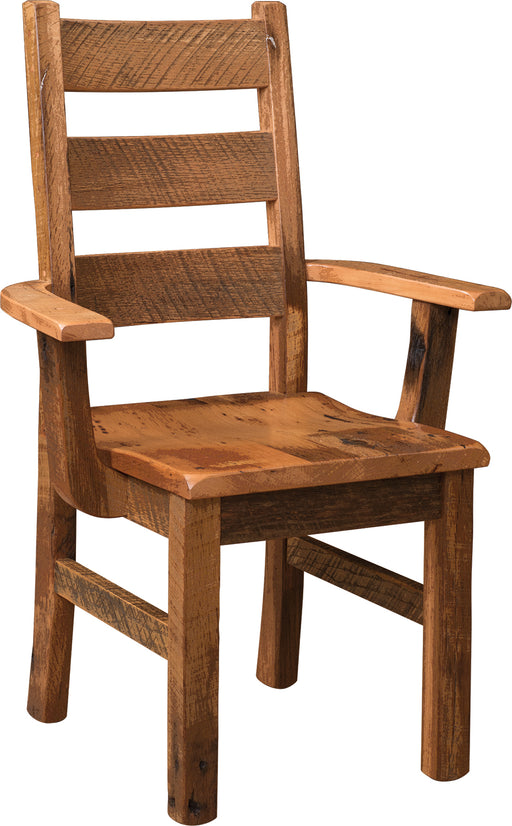 Amish Albany Reclaimed Dining Chair Arm Chair Dining Chairs Farmhouse Reclaimed Barnwood