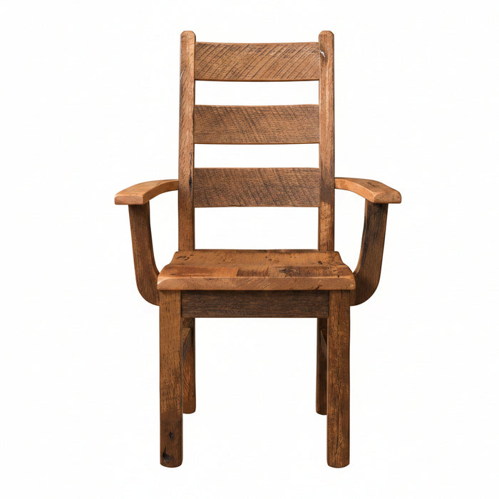 Amish Albany Reclaimed Dining Chair Arm Chair Dining Chairs Farmhouse Reclaimed Barnwood