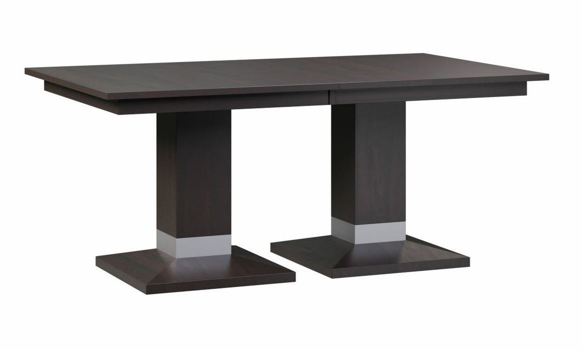 Amish Alcoe Square Double Pedestal Table Double Pedestal Dining Tables Modern