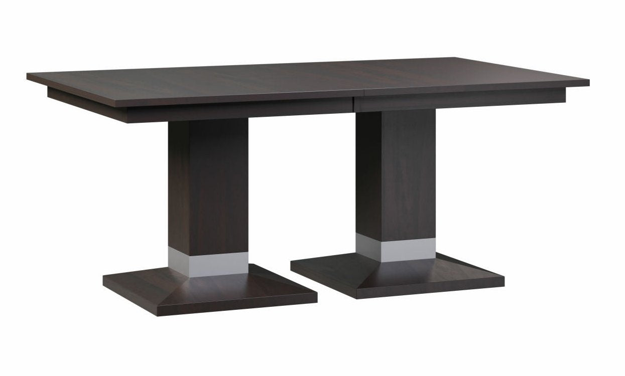 Amish Alcoe Square Double Pedestal Table Double Pedestal Dining Tables Modern