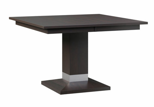 Amish Alcoe Square Single Pedestal Table Single Pedestal Tables Modern