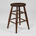 Amex Bar Stool Amish Made Solid Oak 228 Rich Tobacco Stain Front Facing