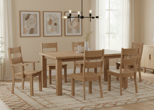 Amish Amhurst Dining Set - Square Leg - Natural Color