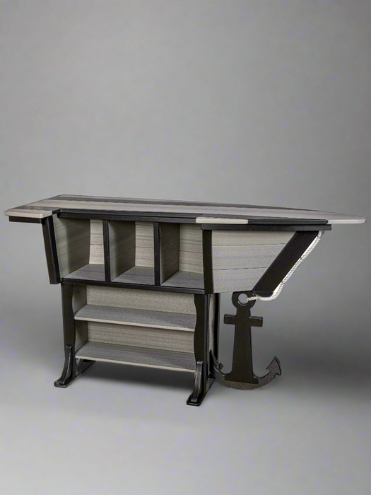 Amish Anchor Avenue Bar Table 76" (Boat)
Amish Made Poly Bar Table
Driftwood Gray on Black