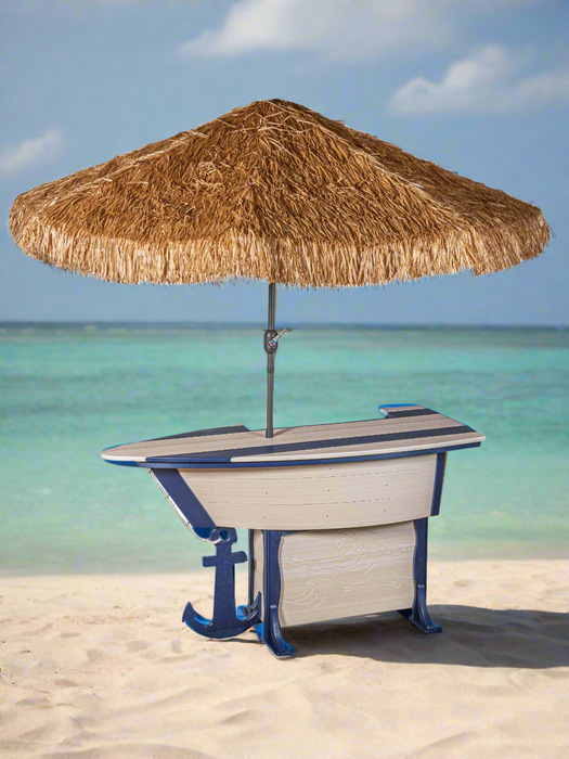 Amish Anchor Avenue Bar Table 76" (Boat)
Amish Made Poly Bar Table
Driftwood Gray on Patriot Blue