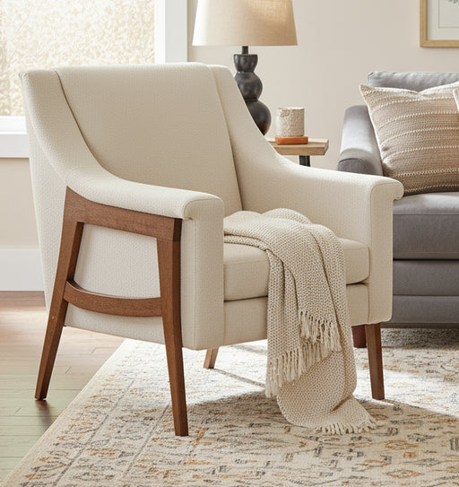 Amish Andover Accent Chair Stationary Chairs Heartland Fabric Indoor Fabric Mid-Century Modern