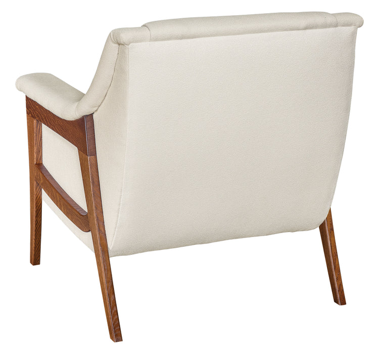 Amish Andover Accent Chair Stationary Chairs Heartland Fabric Indoor Fabric Mid-Century Modern