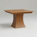 Amish Anover Twisted Base Dining Table - Amish Square Contemporary Modern Dining Table - Solid Oak Dining Table