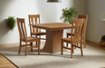 Amish Anover Twisted Base Dining Table - Amish Square Contemporary Modern Dining Table - Solid Oak Dining Table 1