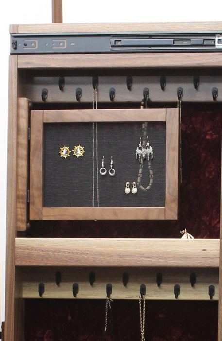 Amish Antique Shaker Jewelry Cheval Mirror Earring Screen