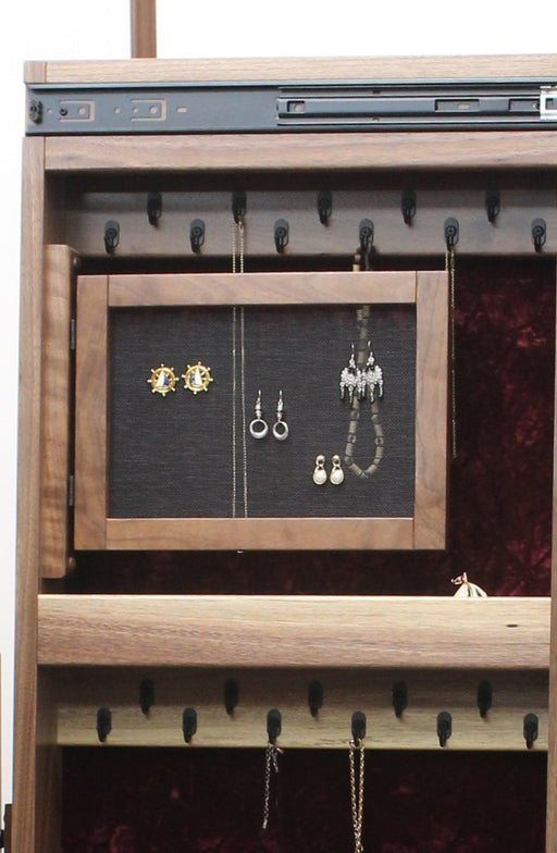 Amish Antique Shaker Jewelry Cheval Mirror Earring Screen