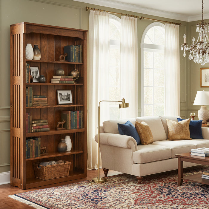Amish Spindle Mission Bookcase