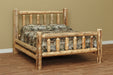 Amish Appalachian Cedar Log Bed - White Cedar Log - Bed Only Photo - Queen Size