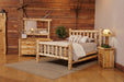 Amish Appalachian Cedar Log Bedroom Set 3-Pc. - White Cedar Log - Bed, Dresser, Nightstand - Main Photo 1