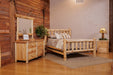 Amish Appalachian Cedar Log Bedroom Set 3-Pc. - White Cedar Log - Bed, Dresser, Nightstand - Set Photo 2