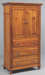 Amish Arlington Armoire in OCS-113 Michaels Stain on Quartersawn White oak