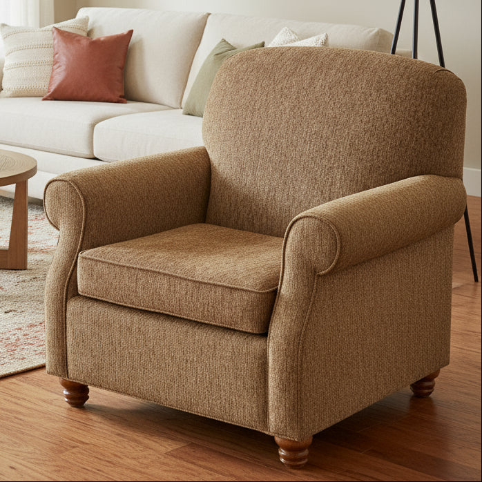 Amish Ashery Chair Stationary Chairs Indoor Fabric Traditional Weaver's Fabrics