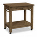 Amish Asheville Serving Cart Island - Solid Oak Amish Island Cart - Amish Island on Casters - Blank Background Photo